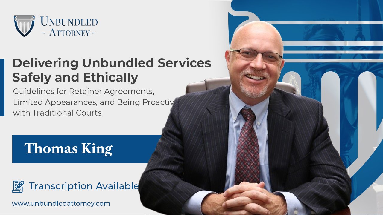 Delivering Unbundled Services Safely and Ethically Guidelines for